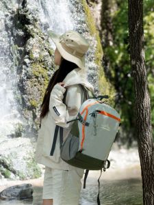 กระเป๋าเป้สะพายหลังกันน้ำสำหรับผู้หญิง กระเป๋าเดินทางกลางแจ้ง น้ำหนักเบา ความจุขนาดใหญ่ กระเป๋าเป้สะพายหลังแบบสะพายไหล่คู่สำหรับนักเรียน