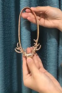 LOVIDA MALAYSIA Home Decor Buckle Hook Curtain Tier Alloy Spring Curtain Tiebacks Adjustable Length Curtain Ties Pengikat Langsir 窗帘夹