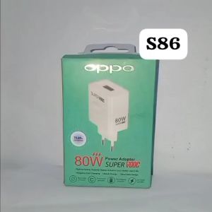 S86 ORI BATOK KEPALA SUPER FAST CHARGING TC VOOC POWER ADAPTOR 80W SUPER CAS CASAN CHAS PORT CHARGE