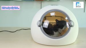 (KHÔNG TIA UV) Lồng Sấy Lông Thú Cưng Papifeed