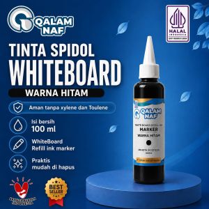 Tinta isi ulang spidol whiteboard QALAM 100ml - aman tanpa xylene dan toluene isi bersih 100ml praktis mudah dihapus berbagai warna.