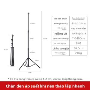 Chân Đế Chụp Ảnh Gập Đỡ Flash Di Động 1.8M