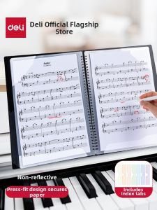 deli | Transparent Black A4 Score Binder
