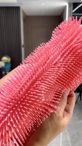 SEA JJTแปรงขัดหลังซิลิโคนใหม่สำหรับอาบน้ำ แปรงทำความสะอาดร่างกายแบบดูดติดผนัง