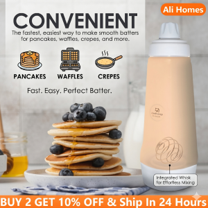 Waffles Dispenser 1000ML Batter Mixing Bottle Pancake Dispenser and Mixer Pancake Batter Shaker Bottle Cake Baking Cookie Tools