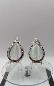 T78 กรอบพระ ตลับพระลงยา หยดน้ำ ขนาดวงใน 2.5*3.4 ซม. ขนาดที่ใส่สวย 2.1*3.0 ซม. (สอบถามเพิ่มเติมทางแชทของร้านได้ค่ะ)