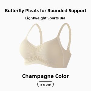 miiow | Wireless Comfortable Bra Womens Seamless Gathered No Trace Top Boost Small Chest Show Big Prevent Sagging No Rim Underwear