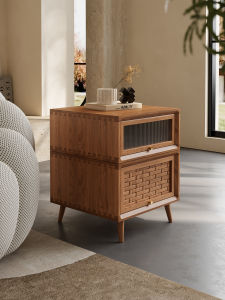 Rotatable High-End Designer Side Cabinet Japanese Style Movable