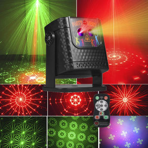 Di Động DJ Disco Ánh Sáng R&G Nhấp Nháy Máy Chiếu Laser Cho Đảng Thanh Khiêu Vũ Phòng Ngủ Sinh Nhật Xmas Trang Trí H7R10 Hiệu Ứng Ánh Sáng Sân Khấu