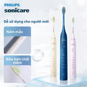 Bàn Chải Đánh Răng Điện Philips Sonicare HX2471 Có Đế Cắm USB 5 Chế Độ Đầu Lông Mềm Có Thể Thay Thế Làm Sạch Sâu Chăm Sóc Răng Miệng Cho Người Lớn