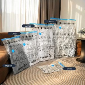 Vacuum Storage Bag for Clothing Comforters Blankets Bedding Home Packing Organizers Not Include Pump