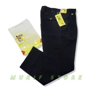 MURIF STORE Celana Bahan Freedom Pria Hitam Panjang Formal Celana Kerja Celana Kantor