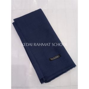 Jilbab Hijab Saudia Rawis Segi Empat Seragam Sekolah Hitam Putih Biru Navy Coklat