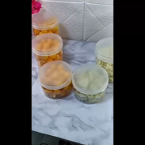 (10pcs) Toples plastik PET 600ml silinder cylinder jar tabung kue snack isi 10 pcs