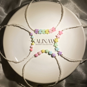 KALINAW Cute Candy Colored Pastel Necklace I Butterfly I Star I Rose I Heart