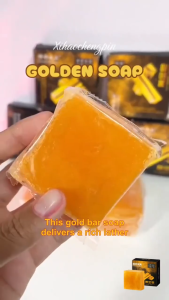 Long-lasting Fragrance Whitening Gold Bar Soap Natural Gentle Cleansing Soap Hydrating Brightening
