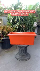 Pot Bunga Tanaman Persegi Panjang Egp 50 Cm Merah Bata - PANJANG EGP 50 ELANG