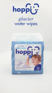 [CARTON] Hoppi Glacier Water Baby Wipes (80 Wipes x 8 Packs)
