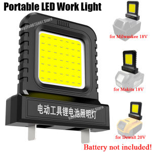 Power Tool Accessories LED Work Light for Makita for Milwaukee for Dewalt for Bosch for Dayi Lomvum Zhipu 18V-21V Li-ion Battery