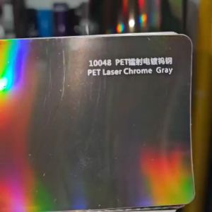LASER CHROME GRAY car / MC WRAP STICKER