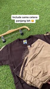 Kaos Setelan Anak Perempuan Umur 5-12 Tahun Simple Ethnic Layla