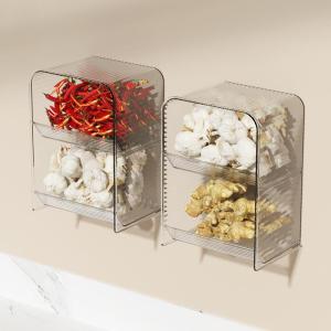 DIHUANTUO | Wall-mounted Garlic and Ginger Storage Basket