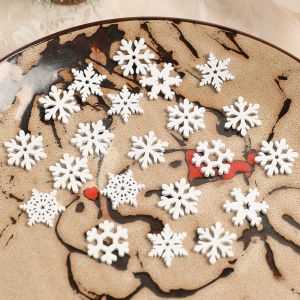 50Pcs Mini Snowflake Sky Decoration Christmas Decor Home Room Decor DIY Craft Christmas Tree Winter Party Dining Table Accessory