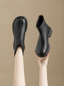 Josiny | Wool Lined British Style Women Short Boots
