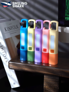 Smiling Shark SD1023 LED Flashlight Super Bright Colour Keychain Light 3Mode Type-c Rechargeable Waterproof Outdoors Camping lamp Night Light