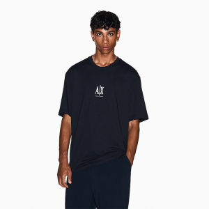 Armani Exchange | Mens Round Neck Short Sleeve Embroidered Cotton Lightweight T-shirt
