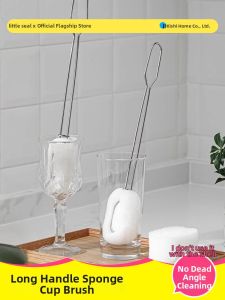 Little seal | Long Handle Sponge Cleaning Brush for Bottles Cups
