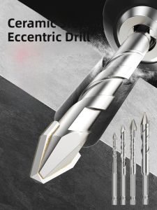 Head Tilt Eccentric Drill Ceramic Triangle Drill Drilling Concrete Special Cement Ceramic Tile Dry Ceramic Tile Glass Fabulous Tool