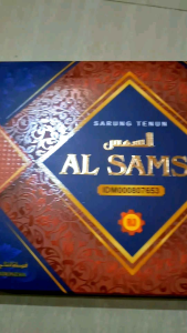 sarung AL SAMSI HITAM terbaru MOTIF BHS