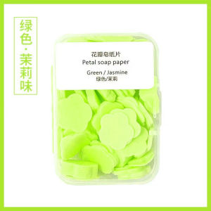 Disposable Petal Soap Leaves 0.61in Portable Travel Paper Soap Sheets Instant Lathering Multi Fragrance Scented Hand Wash Soap F