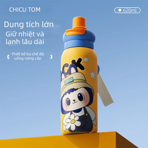 CHICU TOM | Bình giữ nhiệt có ống hút cho bé