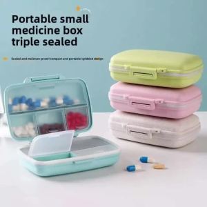 8-grid Medicine Box Travel Seven Days A Week Sealed Moisture-proof Small Medicine Box Sub-packaging Medicine Storage Box
