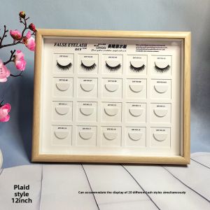 Acrylic Dustproof Frame Eyelash Extension Display Board Grid Style Japanese Planting Method Beauty Nail Tool from China