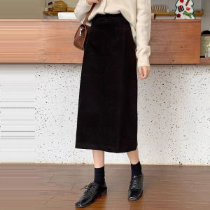 LUQIAN | Plus Size High Waist Pencil Skirt Slit Wrap Midi Skirt