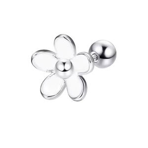 1/5pcs Hypoallergenic Earring Set Flower 5-Crystal Mini Ear Studs Piecing Back-Screwed Helix Tragus Piercing Jewellery for Women