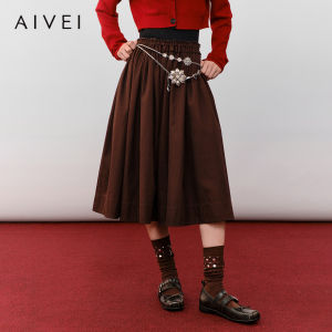 AIVEI | New Retro Japanese Artistic Mid-length Dress