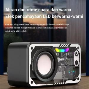 ลําโพงซับวูฟเฟอร์ ลำโพงบลูทูธ RGB บลูทูธ5.3 และ การ์ด TF Wireless Bluetooth Speaker เบสหนัก คุณภาพเสียงดี รุ่น