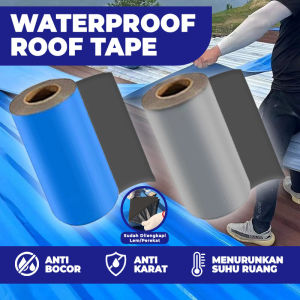 Tacao Waterproof Tape 1M & 2M Lakban aluminium Anti Bocor Waterproof Tape Lakban Magic Tape Aluminium Foil Butyl Rubber