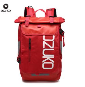 OZUKO New High Quality Waterproof Men Fashion Backpack Large Capacity 35L Hiking Sport Rucksack Outdoor Travel Backpack