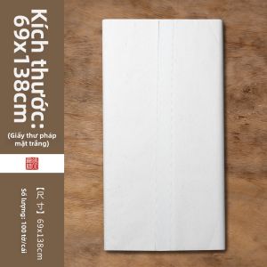 ZHANGXIAOFENG | Giấy Xuân Thư Pháp Chế Biến Sơ Cấp & Đã Chế Biến 100 Tờ