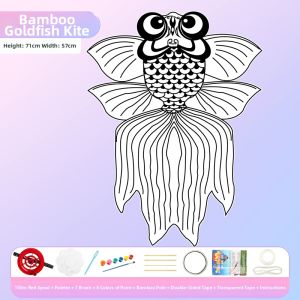XIAOYAOJIN | DIY Blank Kite for Coloring Drawing Childrens Craft Kit