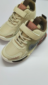 GRACE | Kids Boys And Girls Sports Shoes Breathable Mesh Soft Cushion Velcro Strap Durable Anti-Slip Sole Lightweight Casual Sneakers Size 33-38