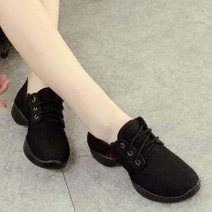 Square Dance Shoes Modern Womens Dance Shoes Fitness Aerobic Shoes Old Beijing Cloth Shoes Womens Shoes Thick Sole Height Increasing Dancing Shoes
