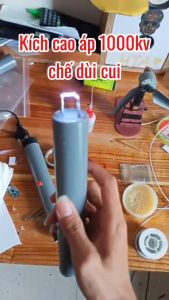 pin247 Kích Cao Áp Điện vào 37v-6v Điện ra 1000KV - Module tăng áp 400kv-1000kv Chế dùi cui máy đánh lửa siêu mạnh