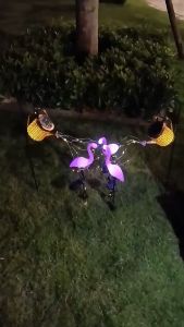 Solar powered Flamingo ground plug-in lamp outdoor garden courtyard waterproof decorative LED light