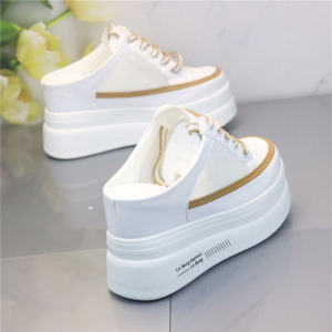 Breathable Mesh Upgraded Version Flat Slip-On Womens Sneakers Low Top Casual Cross Buckle Trendy Polyurethane Outsole